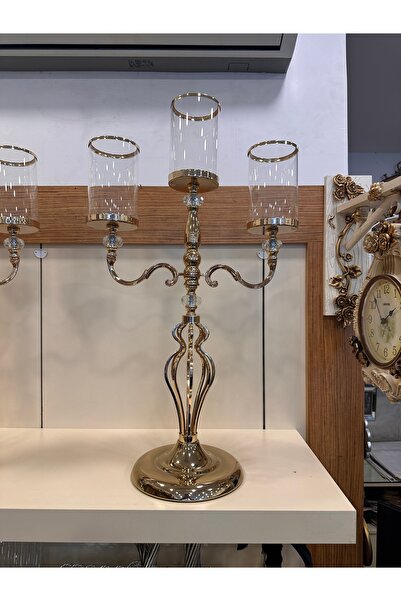 PLUS HOME 3-Kollu Metal Şamdan