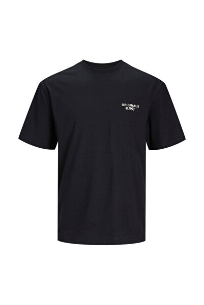 Jack & Jones Yuvarlak Yaka Siyah Erkek T-Shirt JORBILLY SPINNOVA TEE SS CREW ...