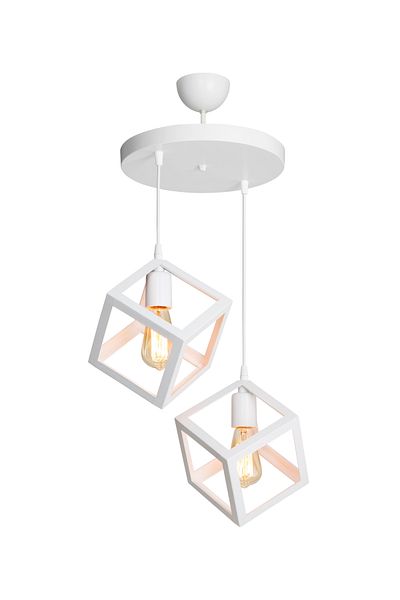 AG LightDesign White Cube Pendant Lamp Chandelier Living Room Bedroom Kitchen Corridor Lamp