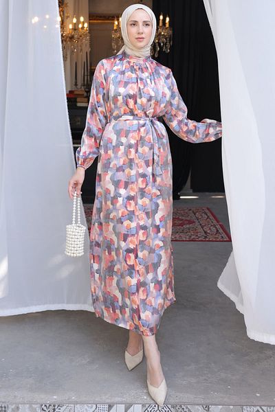 benguen Φόρεμα Hijab 3989 Dusty Rose