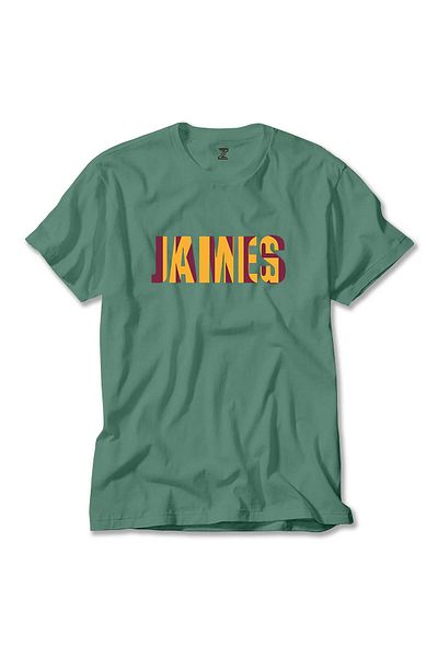Z zepplin Πράσινο T-Shirt Lebron James Text