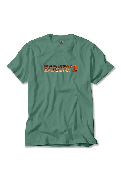 Z zepplin Farcry 2 Text Green T-Shirt