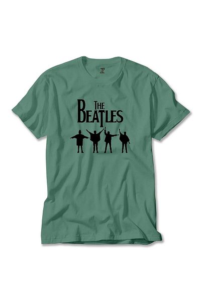 Z zepplin Οι Beatles βοηθούν! Πράσινο T-Shirt