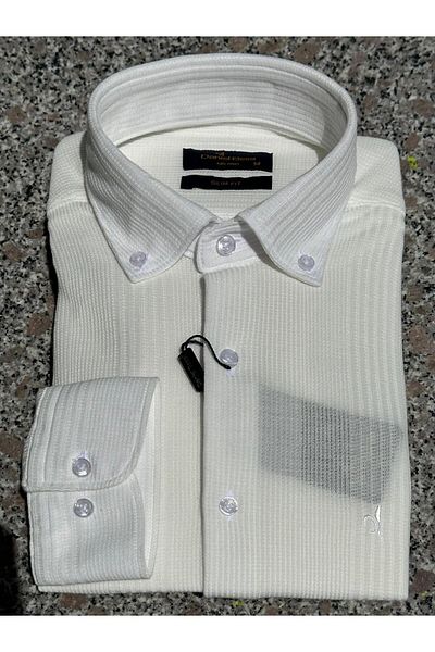 Daniel Bessi Buttoned Slim Fit Knitted Men's Shirt