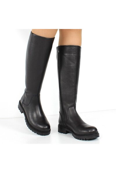 Celal Gültekin Siyah Deri Çizme Kadın 625 23931-1