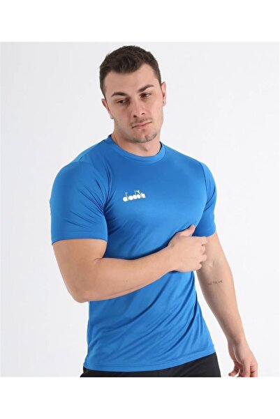 Diadora Nacce 22 - Erkek Mavi Spor T-shirt - Nacce22-tsant