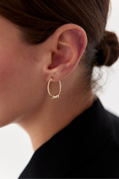 ADOR Altın Dorika Halka Küpe