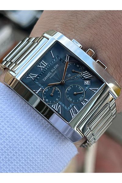 Daniel Klein Steel Band Internal Functions Active 30 Mt Waterproof Men's Wristwatch EDK.1.10679-3