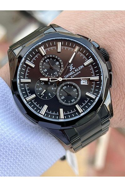Daniel Klein Steel Band Internal Functions Active 30 Mt Waterproof Men's Wristwatch EDK.1.10656-6