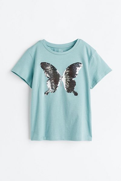 Zeyder Kids Tricou cu paiete pentru fete