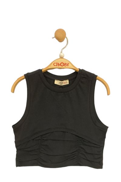 Çikoby Girl Knitted Crop Blouse