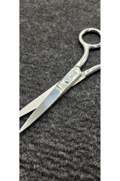 Kent Pazarı 1 Piece Mustache Scissors - Barber, Hairdresser and Handbag with Scissors Features