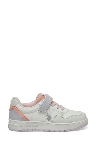 U.S. Polo Assn. Tenis pentru fete Zamera 4Fx - alb și mentă