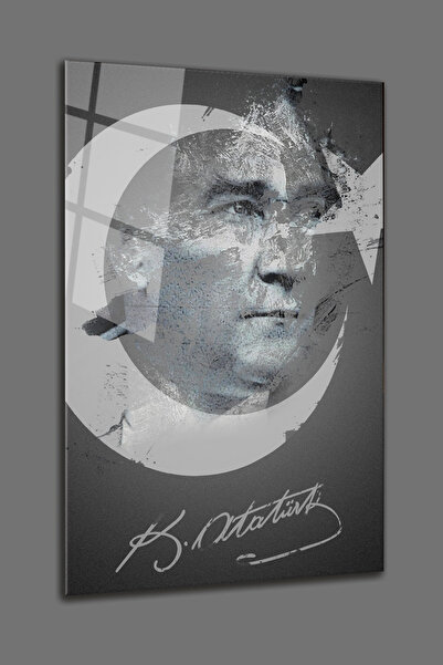 BV DEKOR ΑΤΑΤΟΥΡΚ ΑΥΓΙΛΝΤΙΖ ΗΜΙΣΕΜΕΝΟΦΟΡΟΣ-ΠΟΡΤΡΕΤΟ ΓΥΑΛΙΝΗ ΖΩΓΡΑΦΙΚΗ ΤΟΙΧΟΥ ...