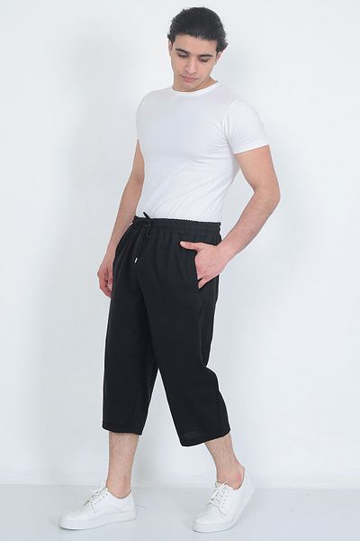 Buniş Large Size Battal Capri Men's Sweatpants
