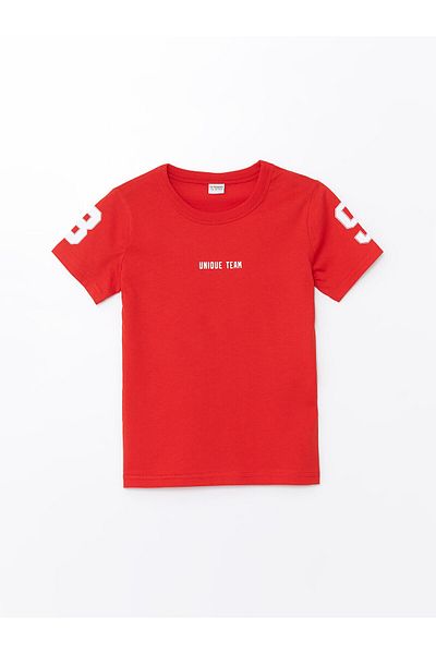 LC Waikiki Boy - Crew Neck and Printed Short Sleeve T-Shirt