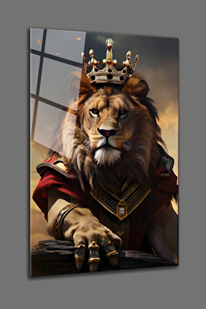 BV DEKOR ΓΥΑΛΙΝΗ ΠΙΝΑΚΙΔΑ ΠΟΡΤΡΕΪΤΟ ΒΑΣΙΛΙΚΟΥ ΛΙΟΝΤΑΡΙΟΥ - ΔΙΑΚΟΣΜΗΣΗ ΓΡΑΦΕΙΟ...