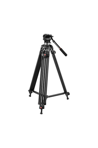 FototekFotograf PDX 0508B Pro 190cm Video tripod 10kg Kapasite Örümcek Bacak