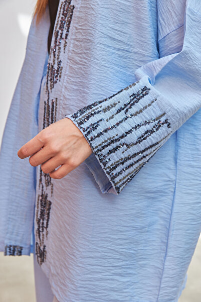 MİA NOURA Embroidery Detailed Kimono Pulpalae - A Shocking Product