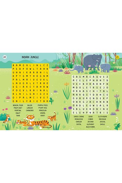 Usborne 100 Children's Wordsearches: Animals Phillip Clarke