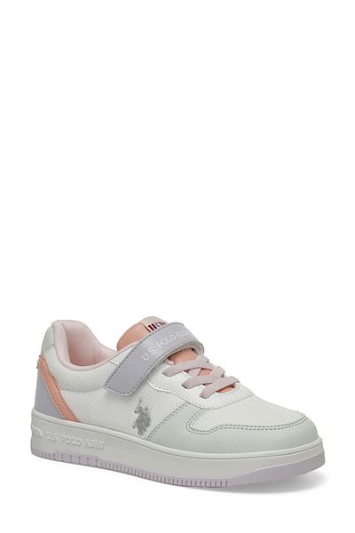 U.S. Polo Assn. Tenis pentru fete Zamera 4Fx - alb și mentă