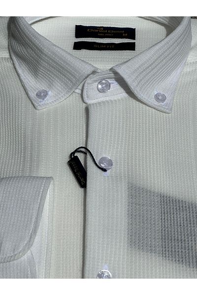 Daniel Bessi Buttoned Slim Fit Knitted Men's Shirt