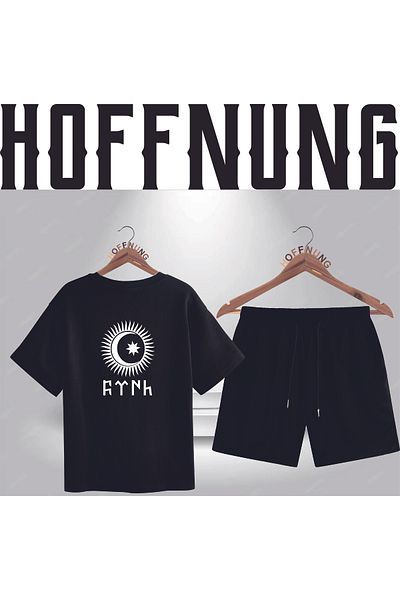HOFFNUNG Full Shorts Turan Birlik Unisex Bottom Top Set
