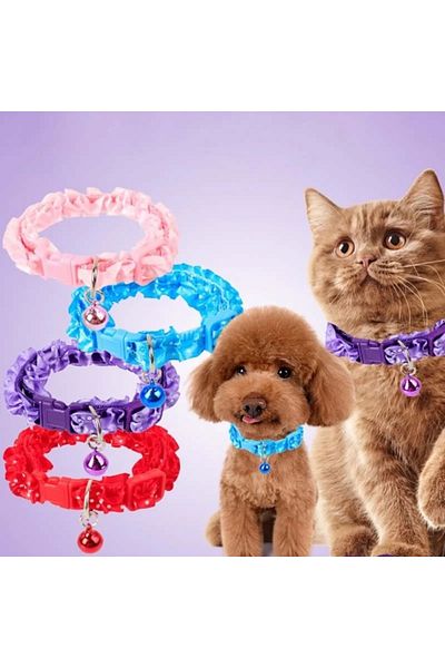 PULCA SHOP Petshop Pet Cat Dog Ruffle Bell Leash Neck Strap