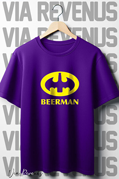 Vordevia Tricou cu imprimeu Beerman, mov, supradimensionat