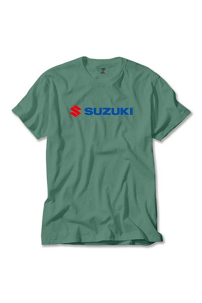 Z zepplin Πράσινο T-Shirt με λογότυπο Suzuki Motorcycle