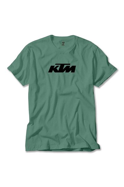Z zepplin Πράσινο T-Shirt με μαύρο λογότυπο KTM Motorcycle