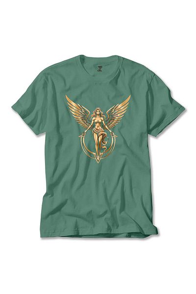 Z zepplin Πράσινο μπλουζάκι Gold Angel