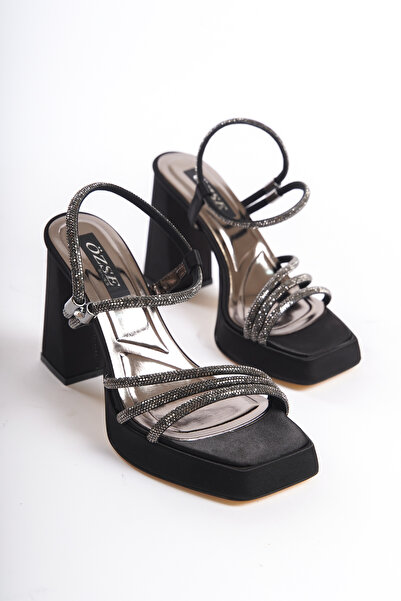 öz se shoes Rochie de seara model laminata neagra Pantofi cu toc