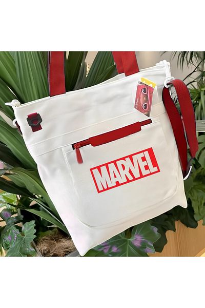 Toum Marvel Red Canvas Messenger Bag - Blunt Blunt Design