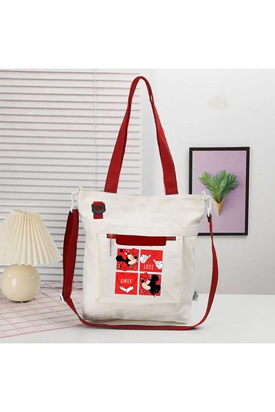 Touz Moda Amor Canvas Messenger Τσάντα - Αγάπη