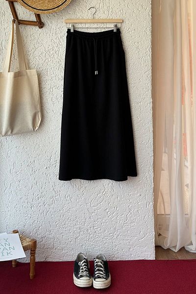 Ceylan Otantik Black 2 Thread Sweat Skirt