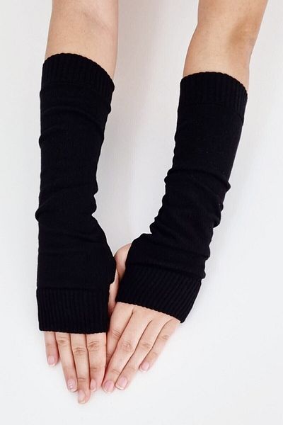 GOSSİP TEAM Vintage Outdoor Flat Black Cut Finger Double Sleeves