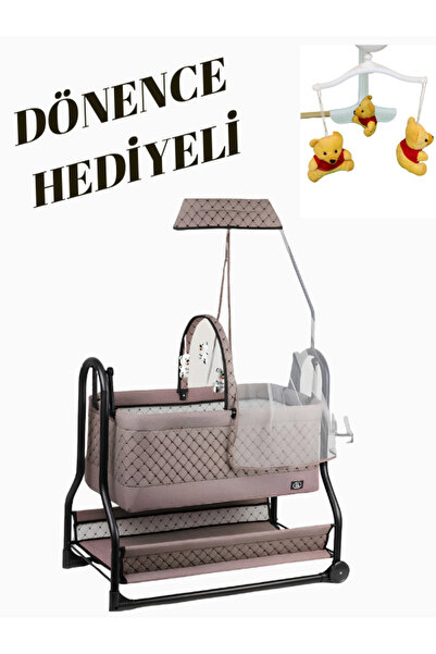 npratik Npratik Lüx Bebek Beşiği Nenni Silinebilir Portatif Sallanır Sepet Beşik Hamak Beşik