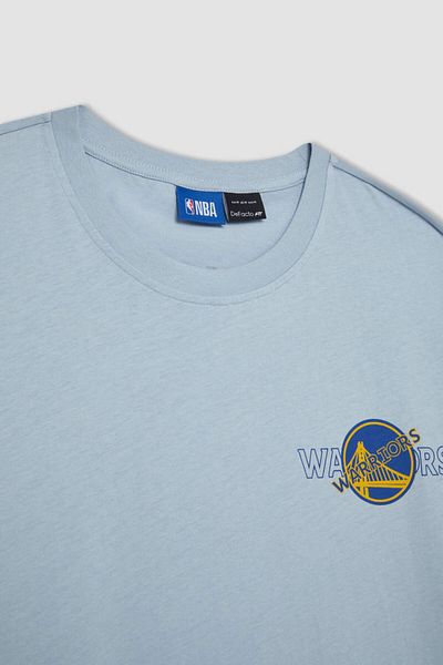 DeFacto Μπλουζάκι NBA Boxy Fit Golden State Warriors - Λαιμόκοψη, κοντό μανίκι Y3000az24smbe771