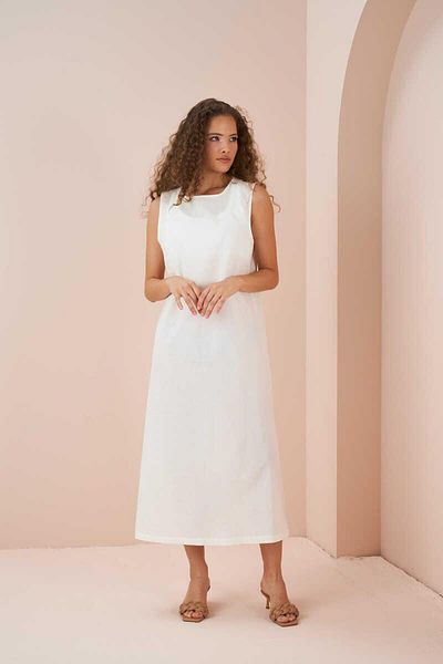 Mevra Suspended Cotton Voile Lining Ecru