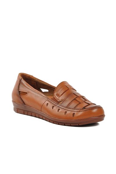 Scavia Trendyshose 429 - Natural Leather, Doctor Recommended Women's Leather Shoes