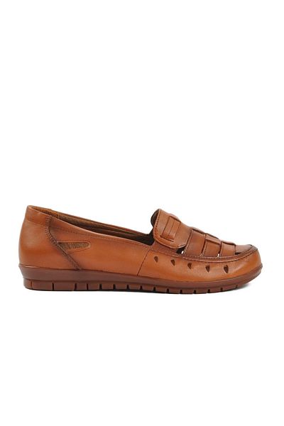 Scavia Trendyshose 429 - Natural Leather, Doctor Recommended Women's Leather Shoes