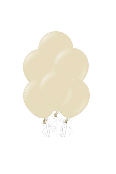 LOTUS PARTY 10 Pieces Sand Beige Color Latex Balloon