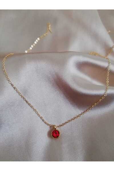 Judas Takı قلادة متدلية صغيرة حمراء للنساء