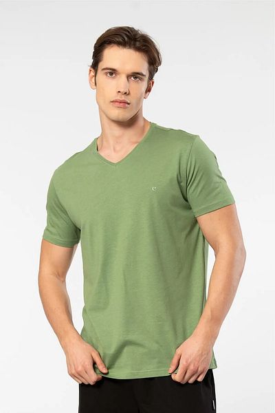 Cacharel Ανδρικό T-shirt Crew Neck - 50% Modal Cotton, 50% Κανονικό βαμβάκι
