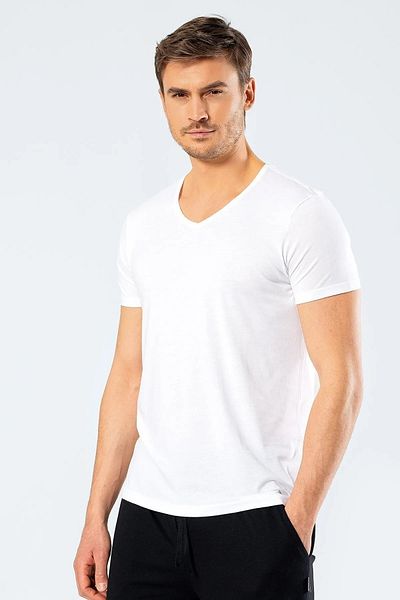 Cacharel Ανδρικό T-shirt Crew Neck - 50% Modal Cotton, 50% Κανονικό βαμβάκι
