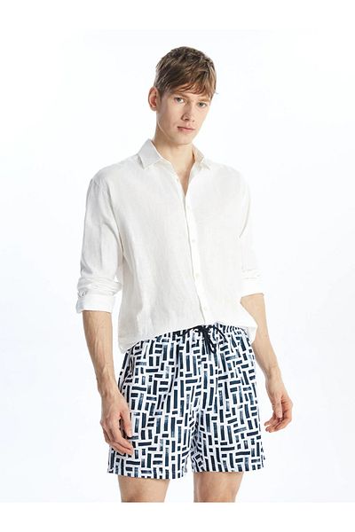 LC Waikiki IT WILL BE SENT BY AYMIRA STORE!!SWIMWEAR Short Length Patterned Men's Sea Shorts