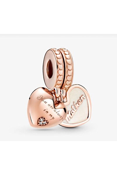 Lines Bijuteri Sen Her Zaman Kalbimdesin Anne ve Kız Split Dangle Charm