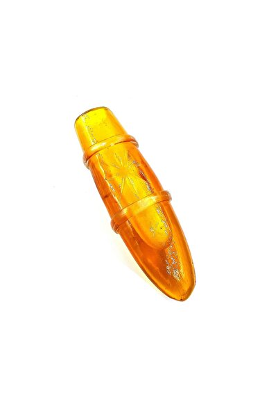 Frosted Glass-Looking Orange Vase for Label Makers
