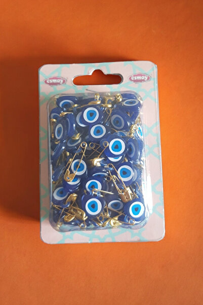 Esmay مجموعة من 100 خرزة عين شريرة بإبرة